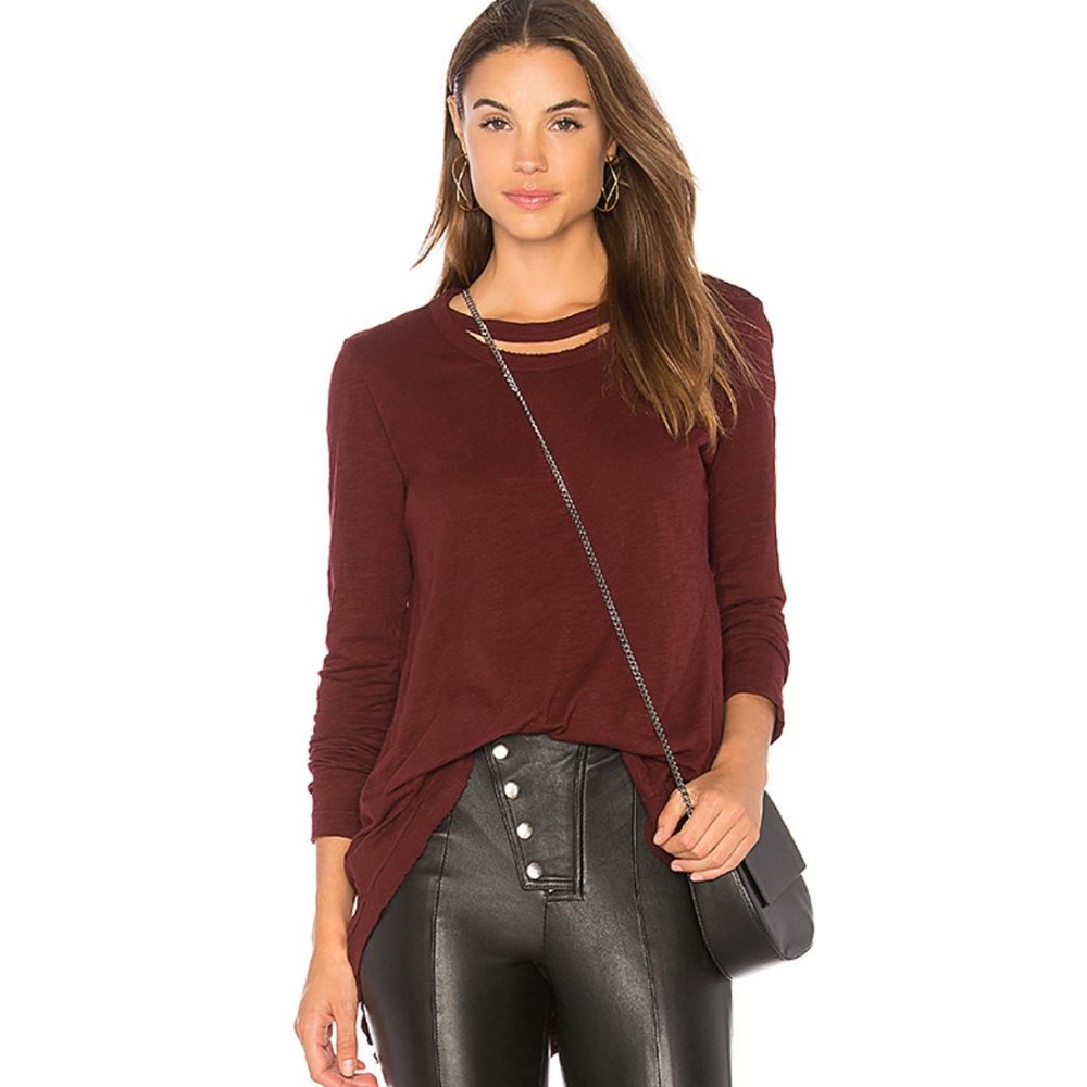 REVOLVE Double Neck Slouchy Top by Wilt